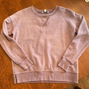 fuzzy crew neck